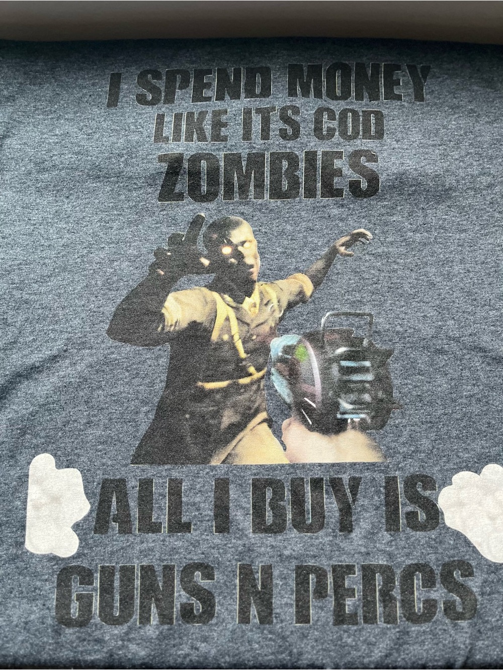 Call of duty men’s T-shirt unisex use video game COD graphic zombies Medium